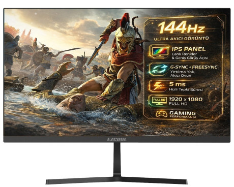 EZCOOL 27" CORP EZP27 144Hz IPS MONITOR ( Sıfır Ölü Piksel Garantili) - Monitorler ürünleri tekmarshop.com'da